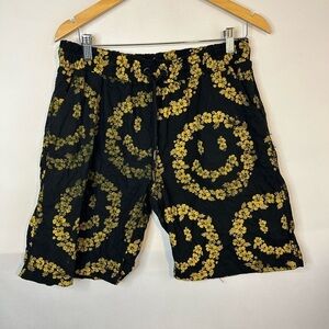 China Market Smiley Shorts Floral Smiley Face Large